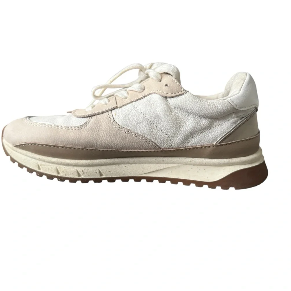 Madewell Kickoff Trainer Sneakers Women’s Size 9 Antique Cream Neutral Comfort - Picture 2 of 10